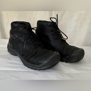 Keen Women's Neutral Black Comfy Casual Leather Boots